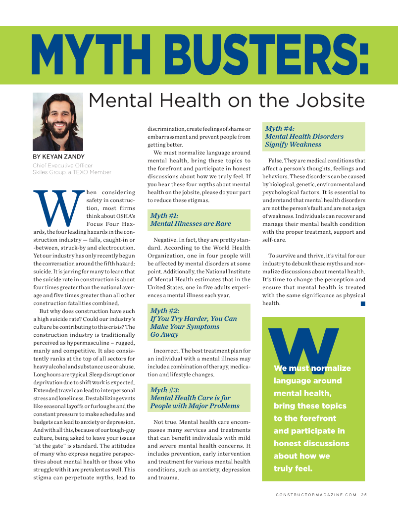 Construction Mental Health, Zandy Skiles Group Article