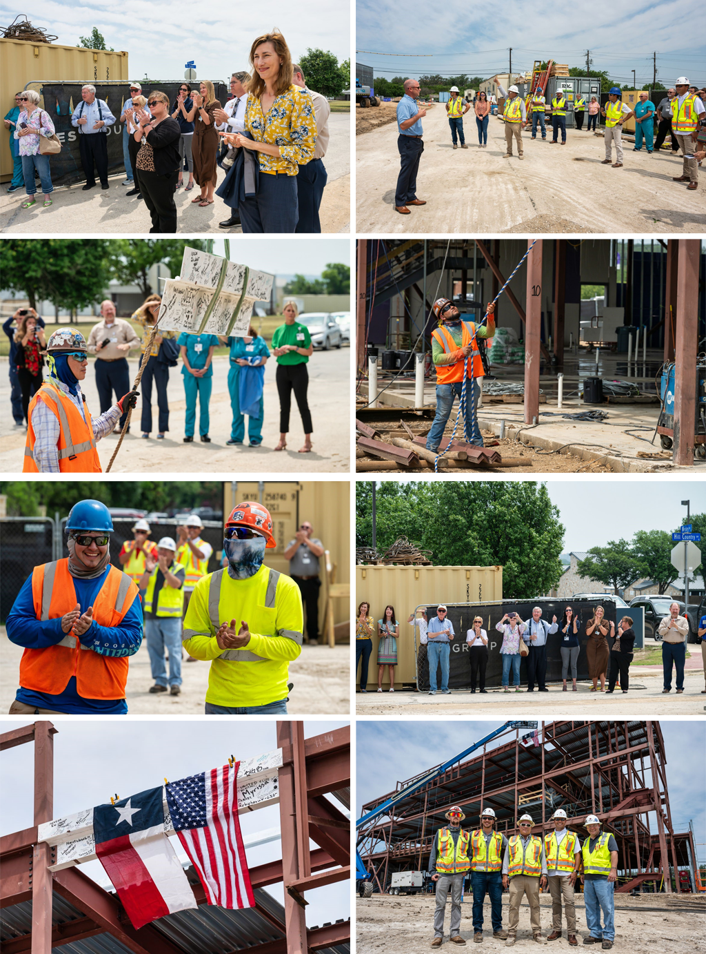 Peterson Health Facility "Tops Out" Collage