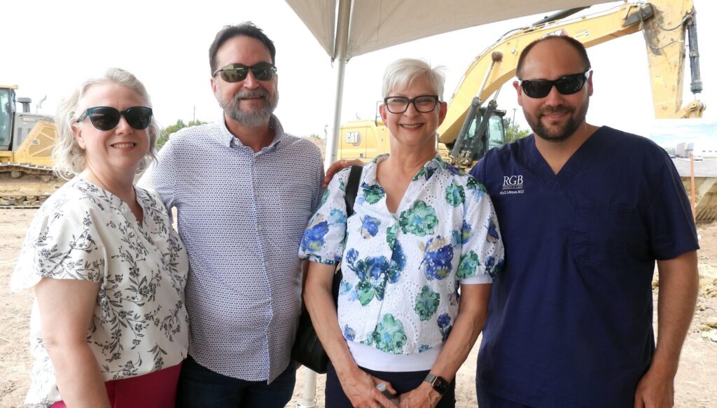 Project partners and RGB representative at the Sherman ambulatory surgery center site
