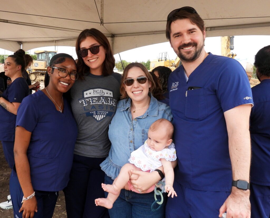 RGB Cataract & LASIK team members celebrate the start of construction in Sherman