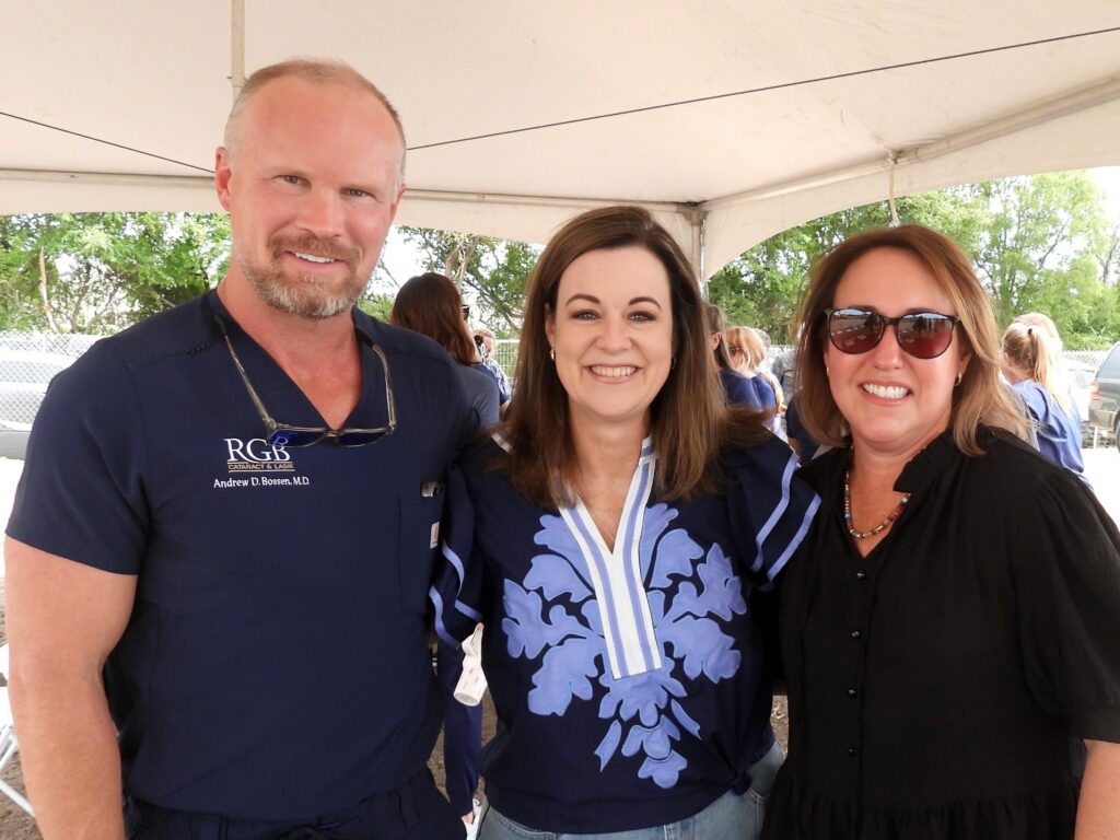 RGB team members gather during the Sherman construction celebration